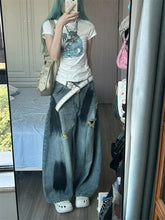 Y2K Ripped Oversize Women's Jeans